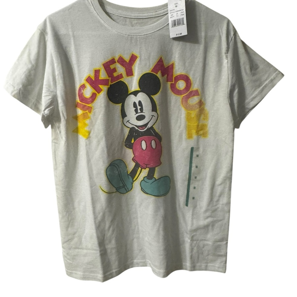 Disney Mickey Mouse Tee - White, Yellow, Red